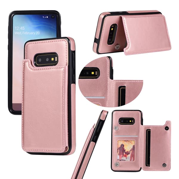 Nkobees Eleganta Läderskal med Kortfack - Samsung Galaxy S10e