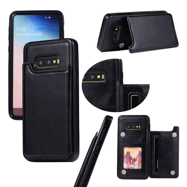 Nkobees Eleganta Läderskal med Kortfack - Samsung Galaxy S10e