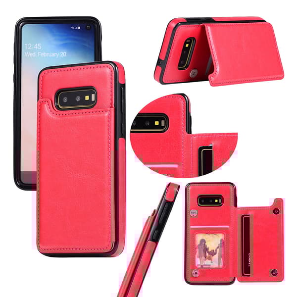 Samsung Galaxy S10e - Läderskal med Kortfack