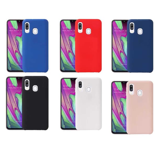 Robust Mattbehandlat Silikonskal - Samsung Galaxy A40
