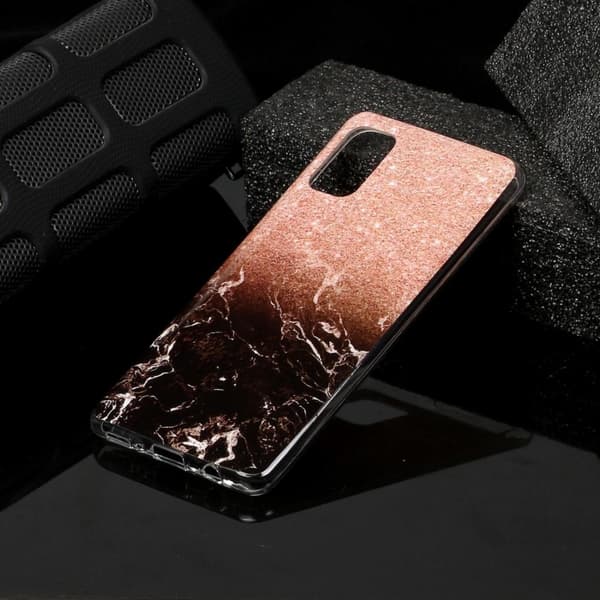 Marble Pattern IMD TPU Soft Back Case for Samsung Galaxy A41 - Style A