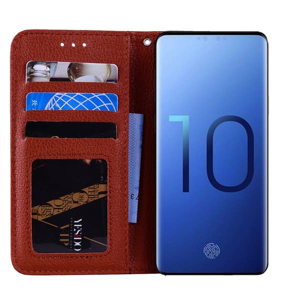 Samsung Galaxy S10 - Praktiskt Plånboksfodral från NKOBEE