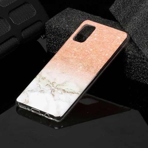 Marble Pattern IMD TPU Soft Back Case for Samsung Galaxy A41 - Style B