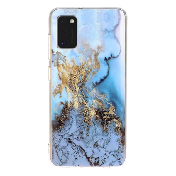 Marble Pattern IMD TPU Soft Back Case for Samsung Galaxy A41 - Style C