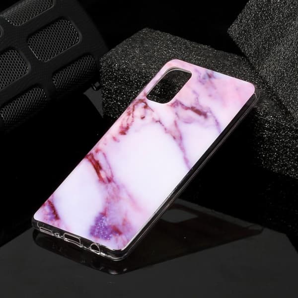 Marble Pattern IMD TPU Soft Back Case for Samsung Galaxy A41 - Style J