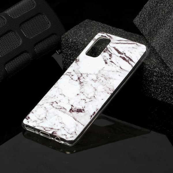 Marble Pattern IMD TPU Soft Back Case for Samsung Galaxy A41 - Style K