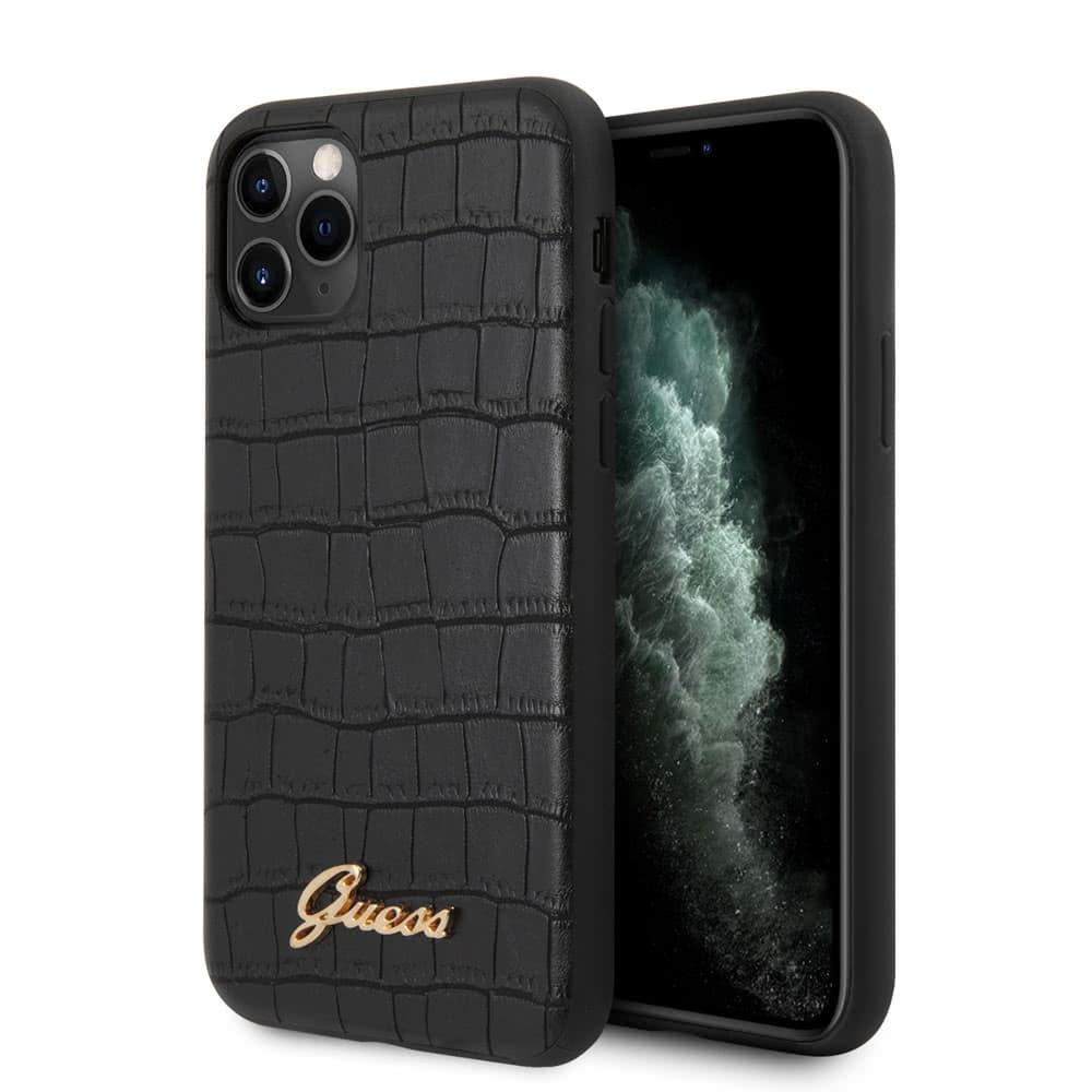 iPhone 11 Pro Max Suojakuori Croco Musta