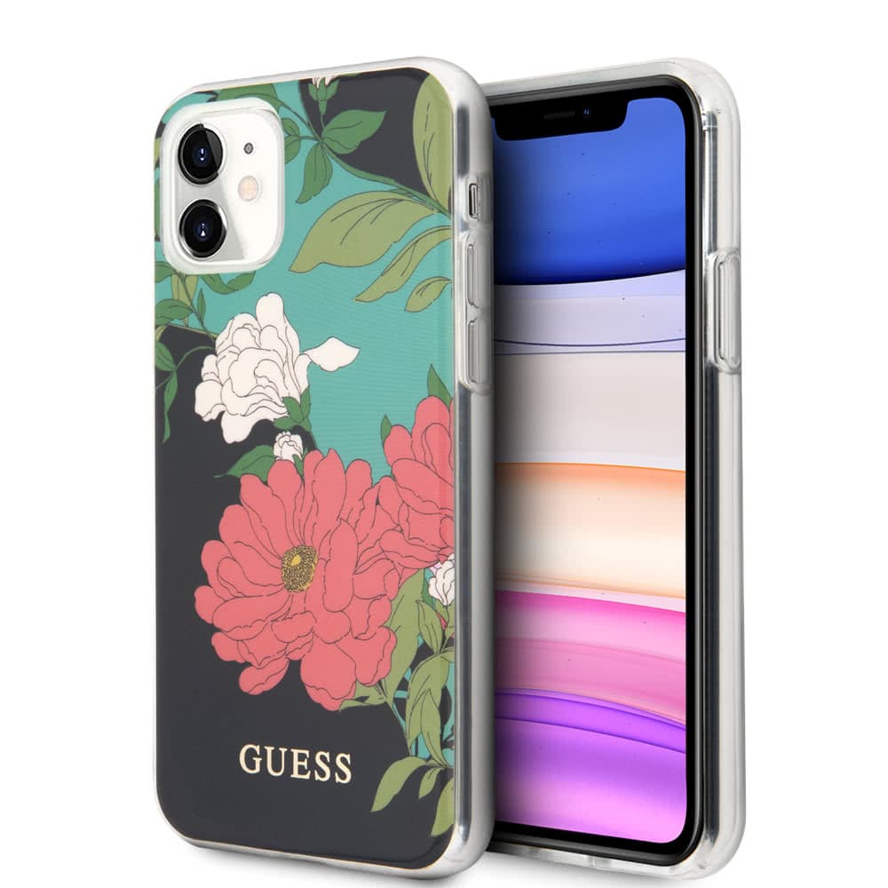 iPhone 11 Suojakuori Flower Edition N.1 Musta