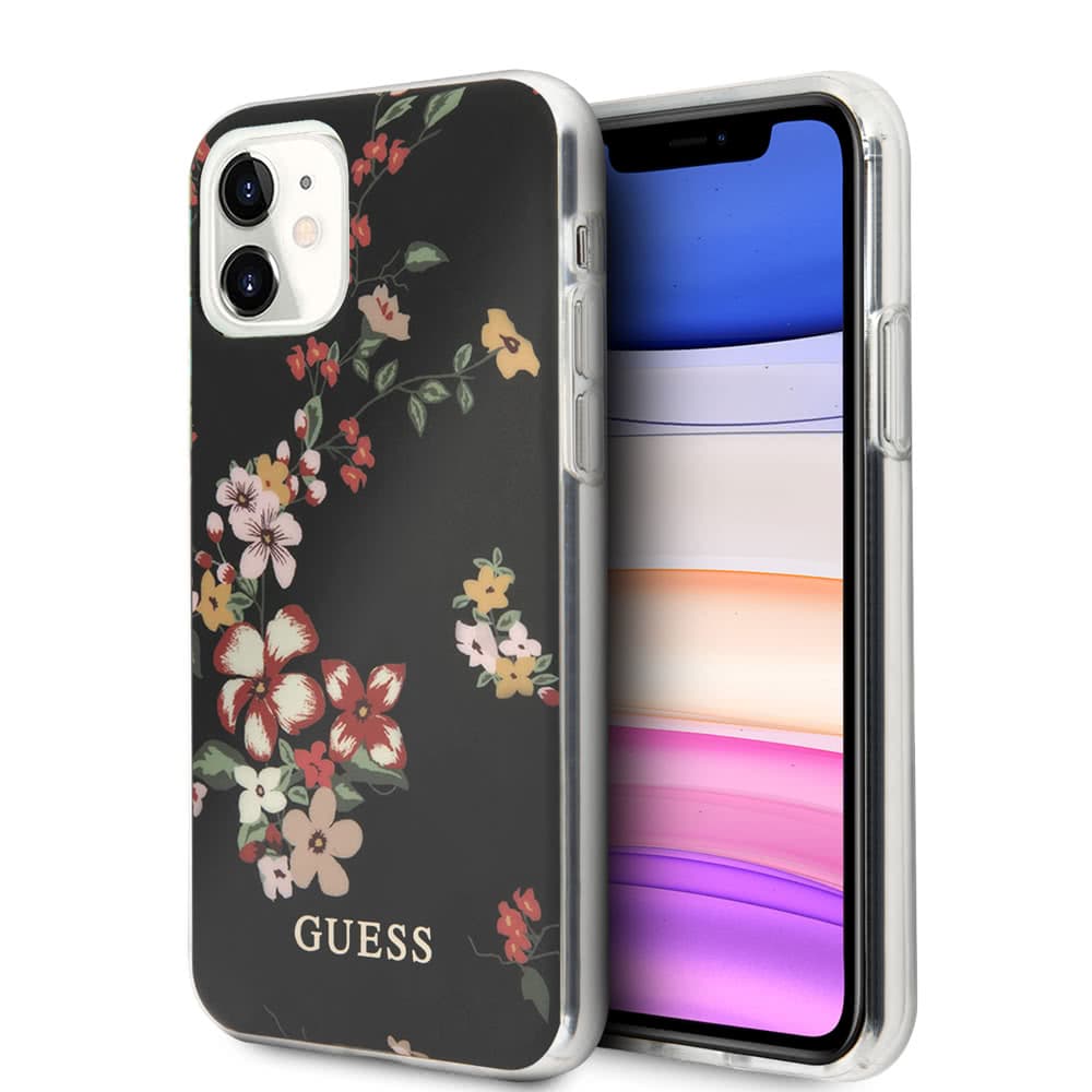 iPhone 11 Suojakuori Flower Edition N.4 Musta