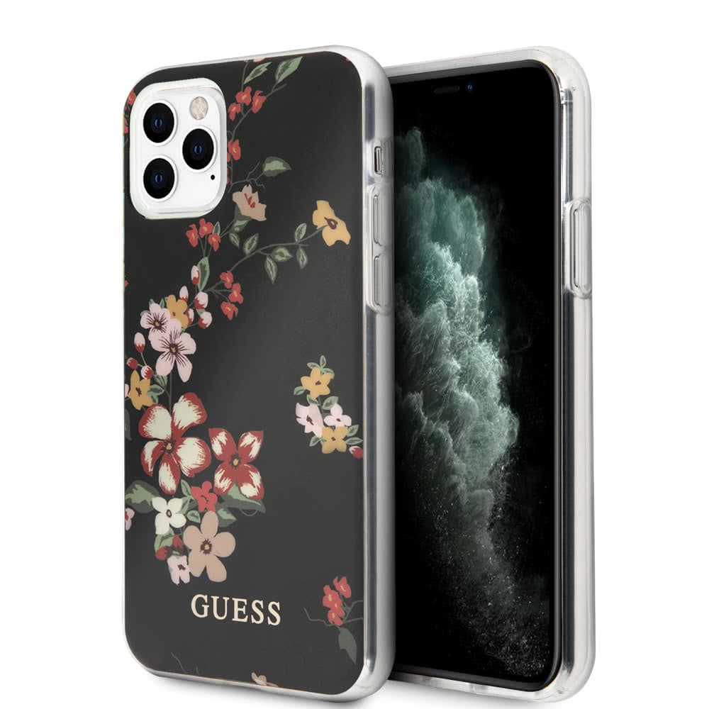iPhone 11 Pro Max Suojakuori Flower Edition N.4 Musta