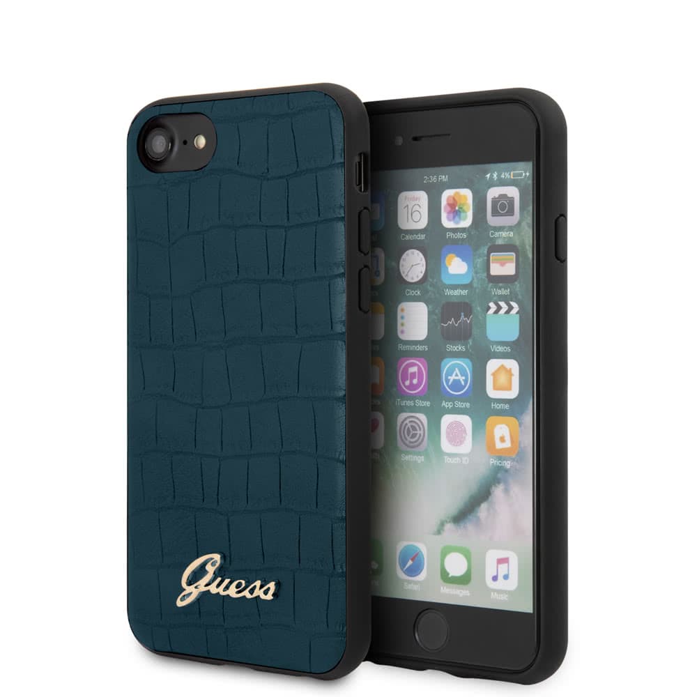 iPhone 7/8/SE 2020 Suojakuori Croco Sininen