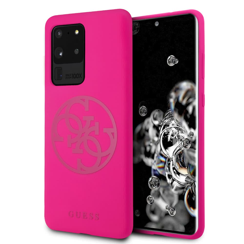 Samsung Galaxy S20 Ultra Suojakuori Logolla Magenta