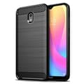 Miniatyrbillede 1 af 2: Xiaomi Redmi 8A - Flexibel Carbon Mjuk TPU Skal - Svart