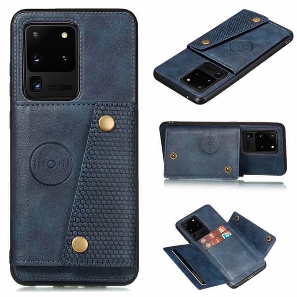Samsung Galaxy S20 Ultra - Genomtänkt Skal med Kortfack