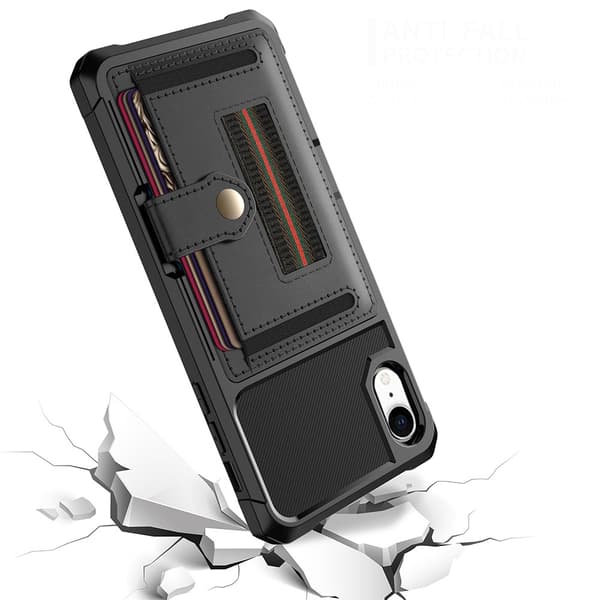 Smidigt Stöttåligt Skal med Korthållare - iPhone XR