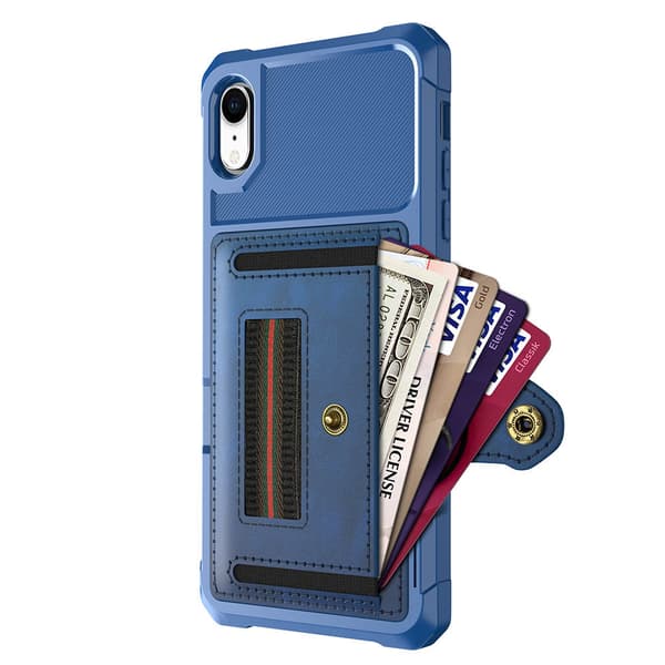 iPhone XR - Stilrent Skal med Korthållare