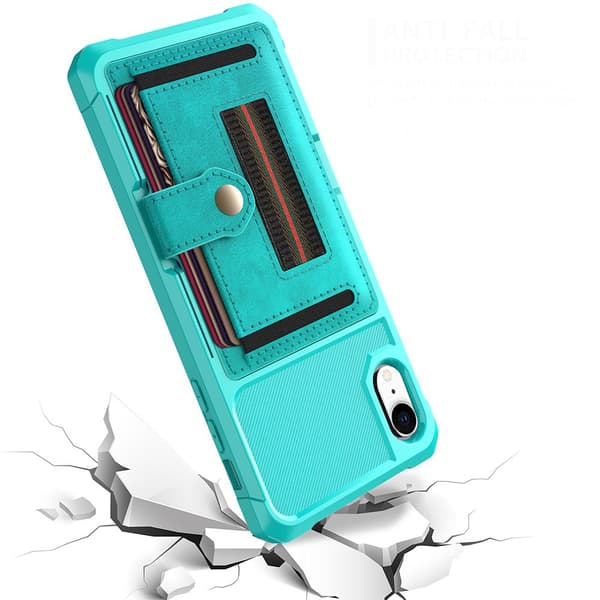 iPhone XR - Stilrent Skal med Korthållare