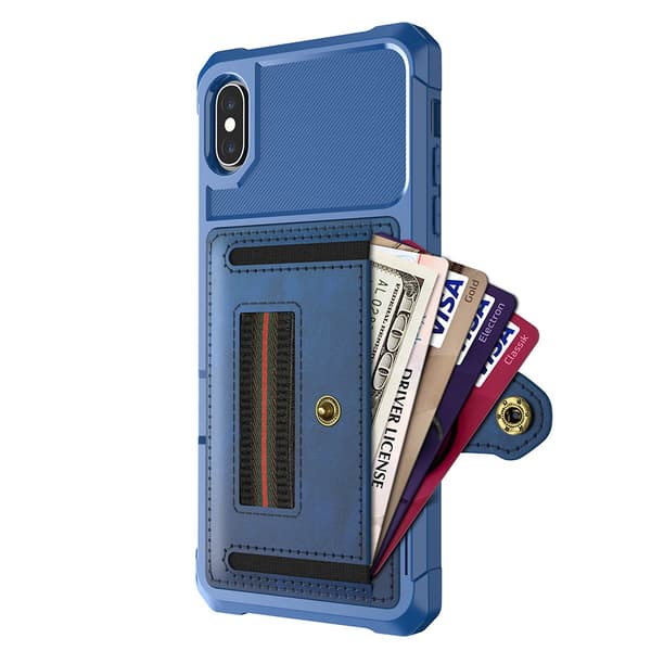 iPhone XS Max - Genomtänkt Skal med Korthållare