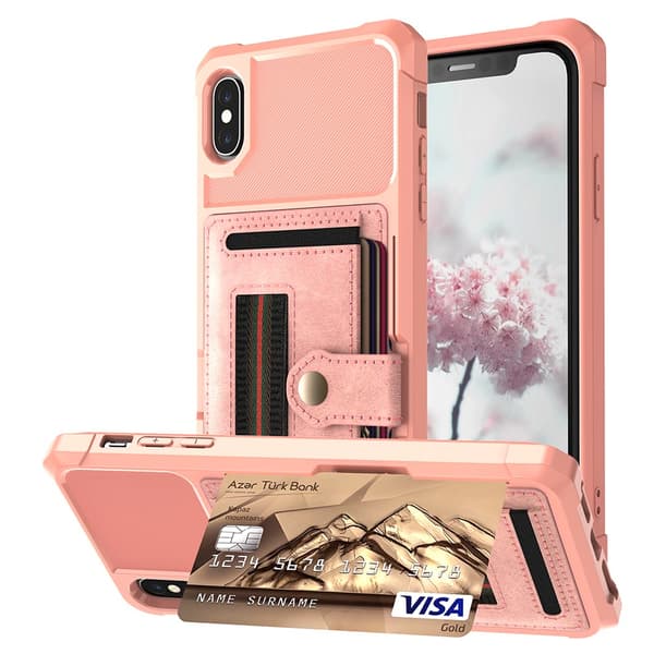 iPhone XS Max - Skal med Korthållare