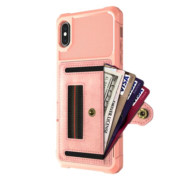 iPhone X/XS - Skyddande Skal med Korthållare