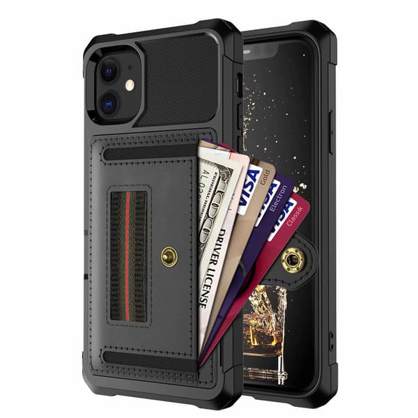 iPhone 11 - Praktiskt Stilrent Skal med Kortfack