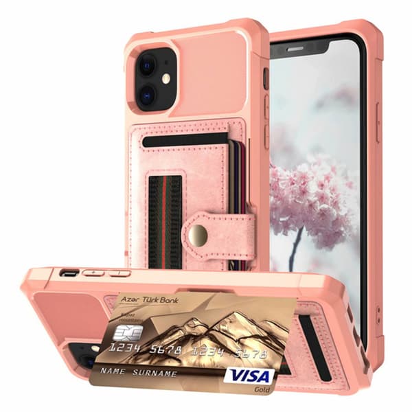 iPhone 11 - Praktiskt Stilrent Skal med Kortfack