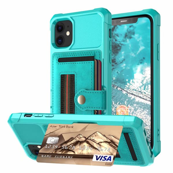 iPhone 11 - Praktiskt Stilrent Skal med Kortfack