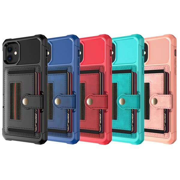 iPhone 11 - Praktiskt Stilrent Skal med Kortfack