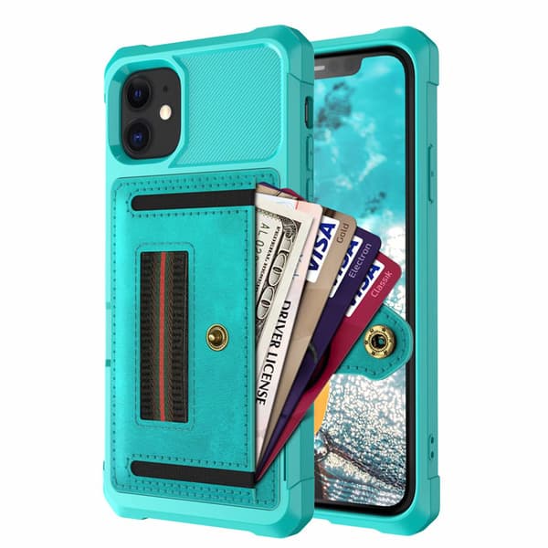 iPhone 11 - Praktiskt Stilrent Skal med Kortfack