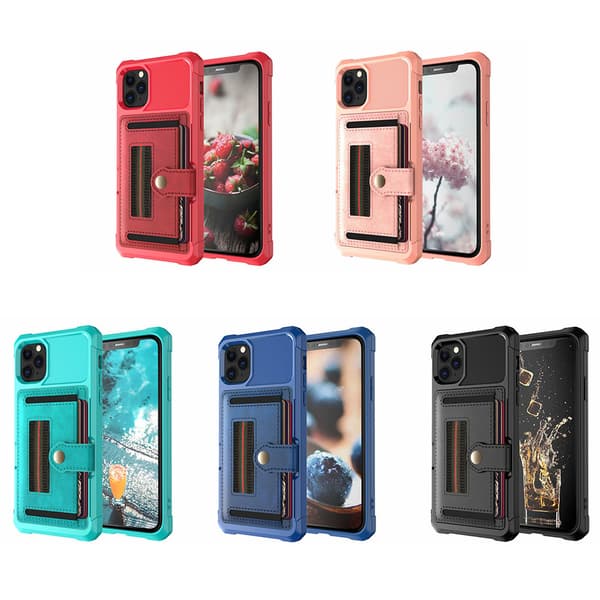 iPhone 11 Pro - Elegant Skyddsskal med Kortfack
