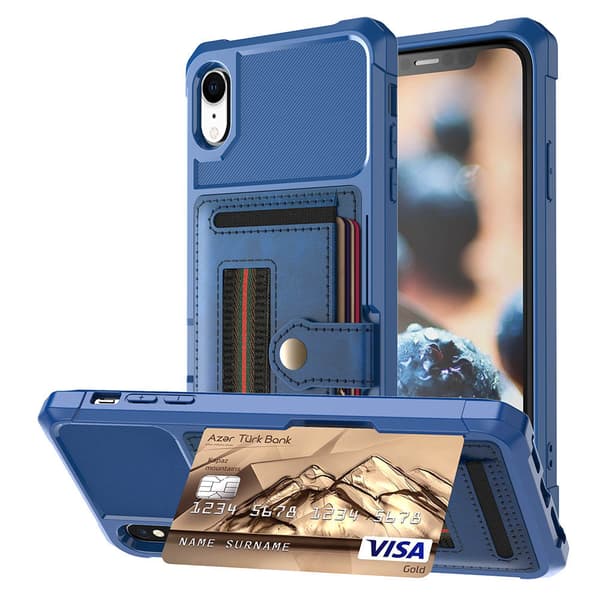 iPhone XR - Praktiskt Skyddsskal med Kortfack