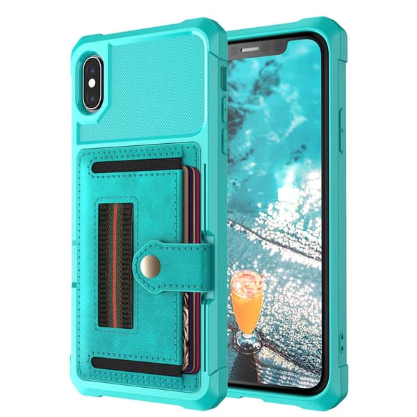 iPhone XS Max - Exklusivt Skyddsskal med Kortfack