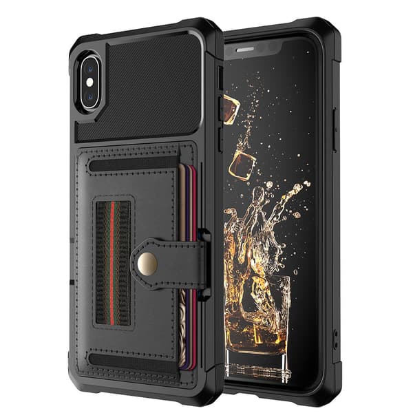 iPhone X/XS - Effektfullt Skal med Kortfack