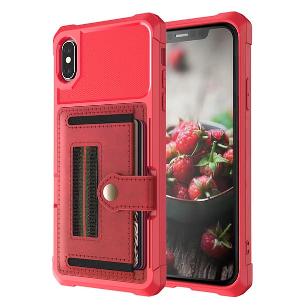 iPhone X/XS - Effektfullt Skal med Kortfack