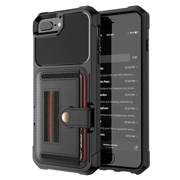 iPhone 8 Plus - Skyddande Skal med Kortfack