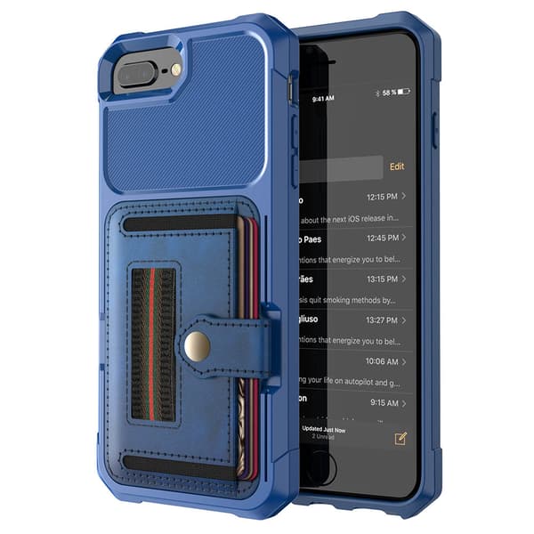 iPhone 8 Plus - Skyddande Skal med Kortfack