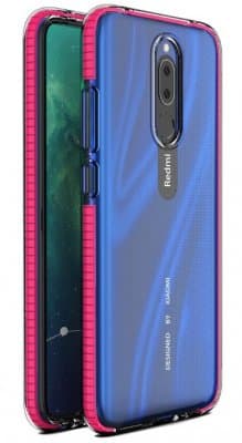 Mobilskal Xiaomi Redmi 8 Transparent / Rosa
