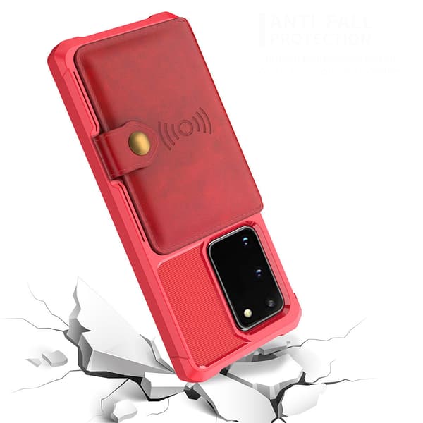 Samsung Galaxy S20 - Skyddande Skal med Korthållare
