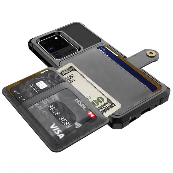 Samsung Galaxy S20 Ultra - Smart Skal med Kortfack