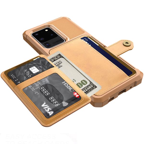 Samsung Galaxy S20 Ultra - Smart Skal med Kortfack