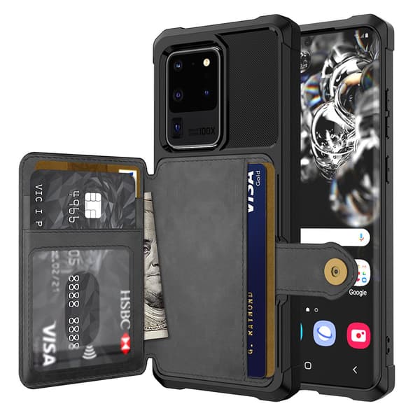 Praktiskt Skal med Korth�llare - Samsung Galaxy S20 Ultra