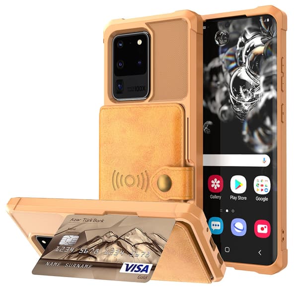 Praktiskt Skal med Korth�llare - Samsung Galaxy S20 Ultra