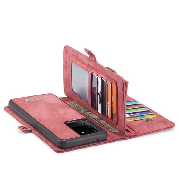 Samsung Galaxy S20 Ultra CASEME Aftagelig 2-i-1 etui - Rød