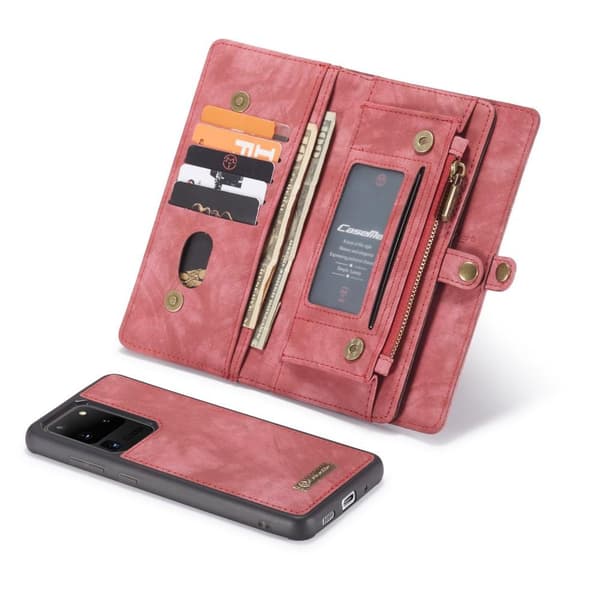 Samsung Galaxy S20 Ultra CASEME Aftagelig 2-i-1 etui - Rød