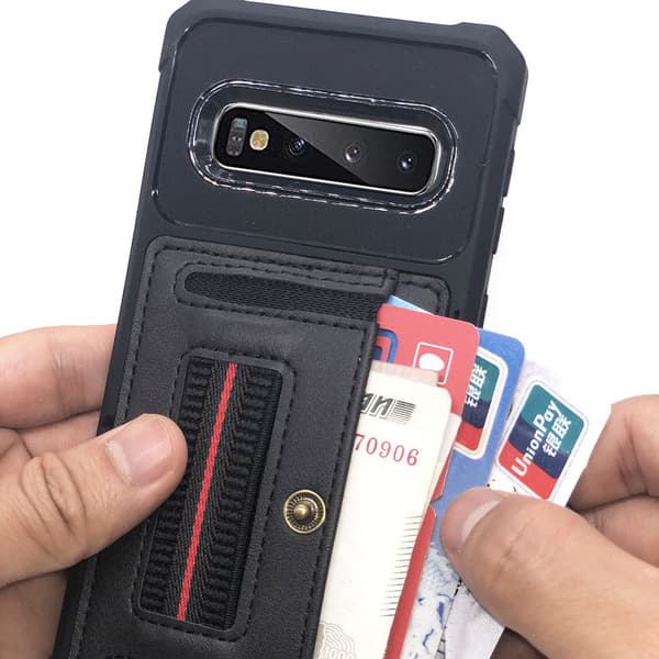 Samsung Galaxy S10 Plus - Effektfullt Skal med Korthållare