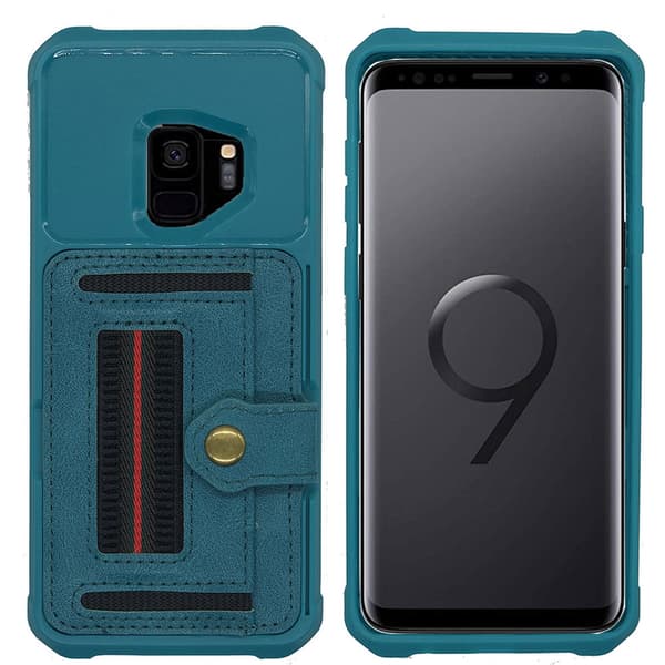 Elegant Skal med Kortfack - Samsung Galaxy S9