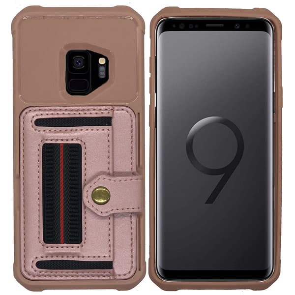 Elegant Skal med Kortfack - Samsung Galaxy S9