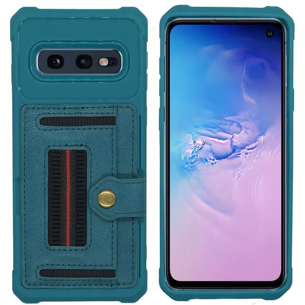 Samsung Galaxy S10E - Skyddande Skal med Kortfack