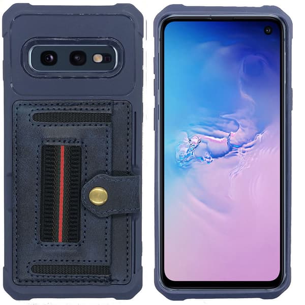 Samsung Galaxy S10E - Skyddande Skal med Kortfack