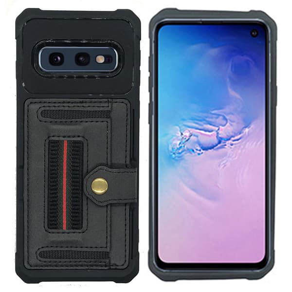 Samsung Galaxy S10E - Skyddande Skal med Kortfack